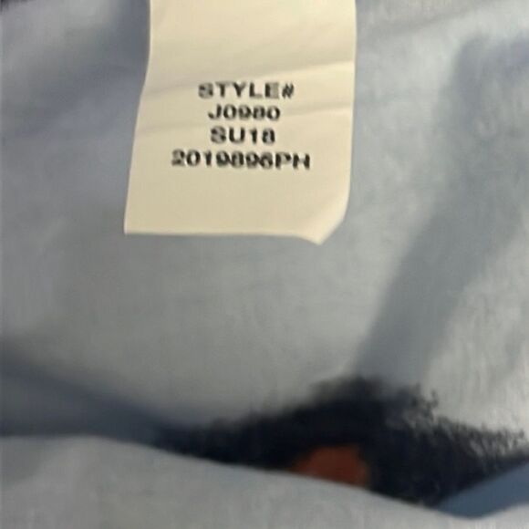 J. Crew Light Blue Cotton Abstract Design Fluttered Sleeve Sundress- Small - Picture 13 of 14